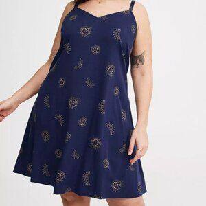 Mini Challis Slip Dress